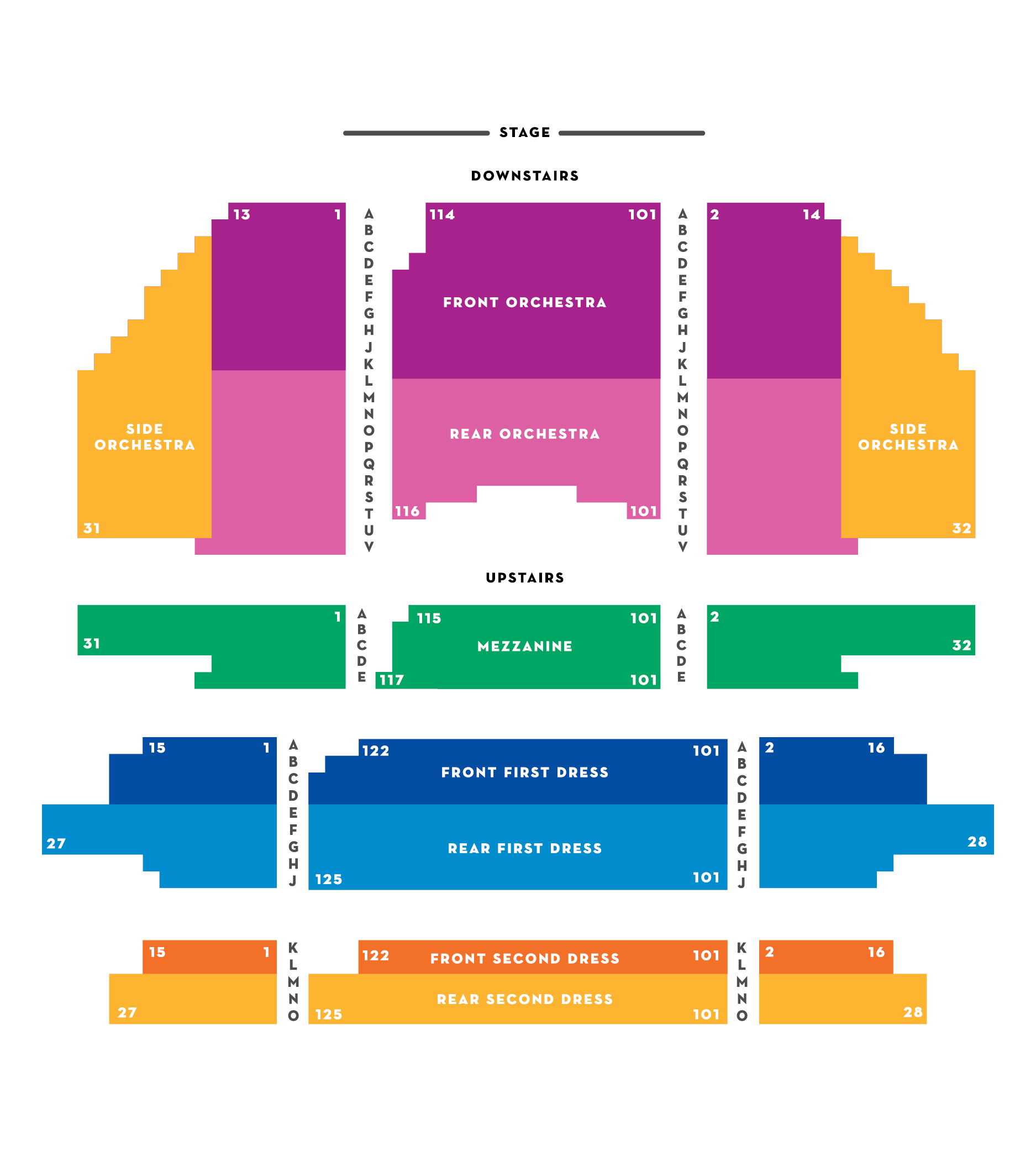 Johnny Mercer Theater Seating Chart